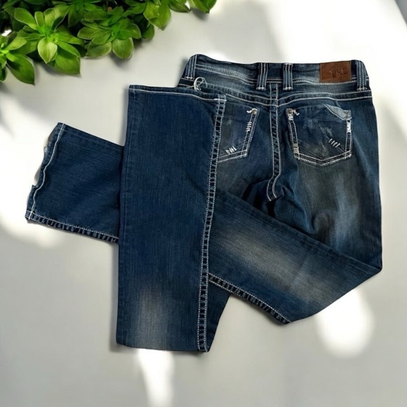 Vintage BKE denim 30” waist XXL long slim boot cut!!! Rare length Vintage - Picture 8 of 16